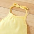 thumbnail image 4 of Jumpsuits for Girls Solid One Piece Solid Strap Romper Long Pants Rompers with Pockets Girls Fashion For 5T, 4 of 7