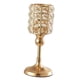 thumbnail image 4 of 1 candelabro de metal dorado con cristal para decoración de iglesias y cenas. Alto 26cm, 4 of 9