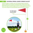 thumbnail image 2 of Champion Sports Drapeaux de Coin de Soccer à Ressort Intérieur/extérieur Multi, 60"H X 1/2 Pouces Ensemble de 4, 2 of 4