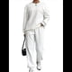thumbnail image 2 of Conjunto Deportivo de Dos Piezas para Mujer: Sudadera y Pantalón Deportivo de Cuello Redondo Liso y Holgado, Conjunto de Jersey para Estar en Casa. XL, 2 of 6