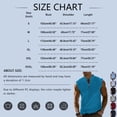 thumbnail image 3 of CIENVNSTG Vintage Shirts for Men Zipper Vest Sleeveless Vest Hiking Tops Red S, 3 of 4