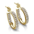 thumbnail image 7 of Cate & Chloe Grace 18k Yellow Gold Plated 19mm Hoop Earrings with Swarovski Crystals Gift for Women, 7 of 7