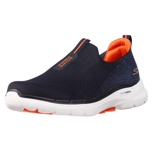 Zapatilla Skechers Performance Go Walk 6 azul marino/naranja 12.5