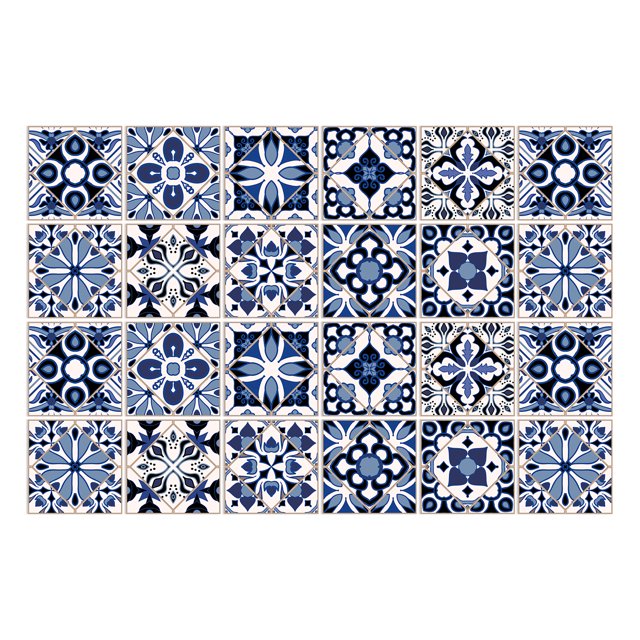 24pcs Retro Grey Kitchen Tile Sticker Wall Waterproof Self Adhesive Wallpaper PVC Furniture Cabinet Surface DIY Decorative Decal
