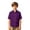 00#&-Dark Purple3376, variant on Kiijoy Boys Short Sleeve Button Up Shirt Summer Lightweight Shirt Top, Black, 9-10 Years