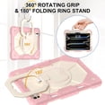 thumbnail image 2 of Decase Kids Case for Apple iPad Pro 11-inch (M5) 2025/(M4) 2024,Shockproof Rotatable Stand Cover,Detachable Shoulder Strap,Rugged 3-Layer Tablet Shell with Pen Holder,Rosegold, 2 of 8