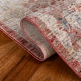 thumbnail image 6 of SAFAVIEH Kenitra Jermaine Floral Bordered Polyester Area Rug, Pink/Grey, 4' x 6', 6 of 7