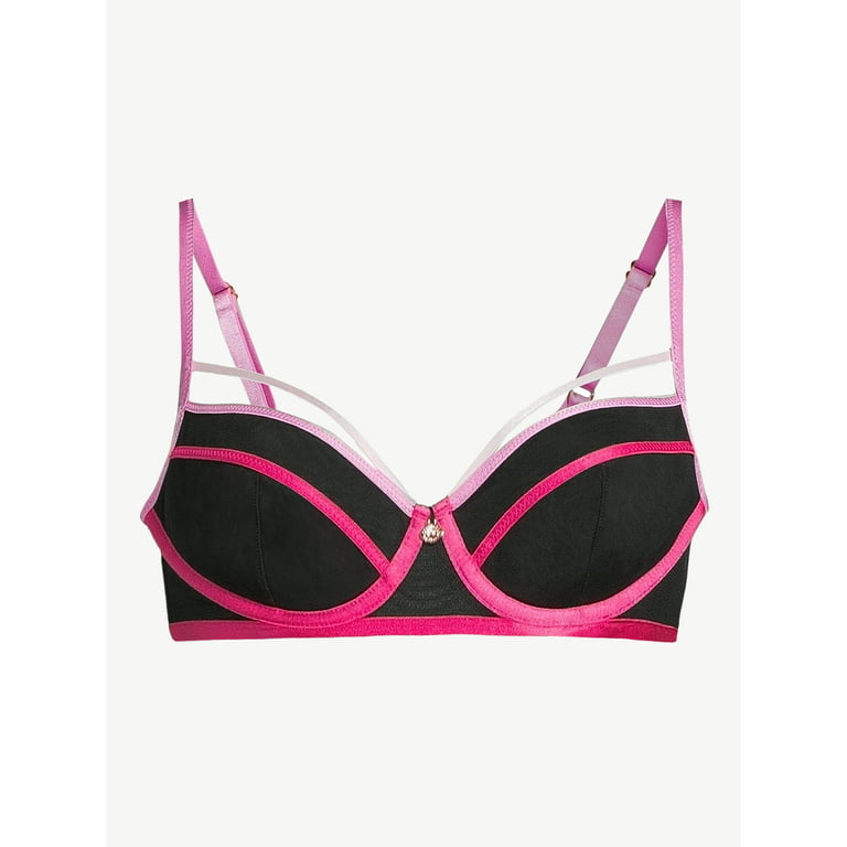 Victoria's Secret Angels 34D unlined demi bra pink underwire support. d43