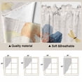 thumbnail image 5 of Spring Summer Wildflowers Swag Curtains for Kitchen/Bedroom/Living Room, Farmhouse Retro Floral Botanical Scalloped Curtains 63 Inch Long, Window Swag Topper Curtains Valances 2 Panels Set 36"x63", 5 of 8