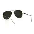 thumbnail image 4 of Retro Reflective Color Mirror Lens Metal Rim Officer Cop Sunglasses Silver Blue, 4 of 4