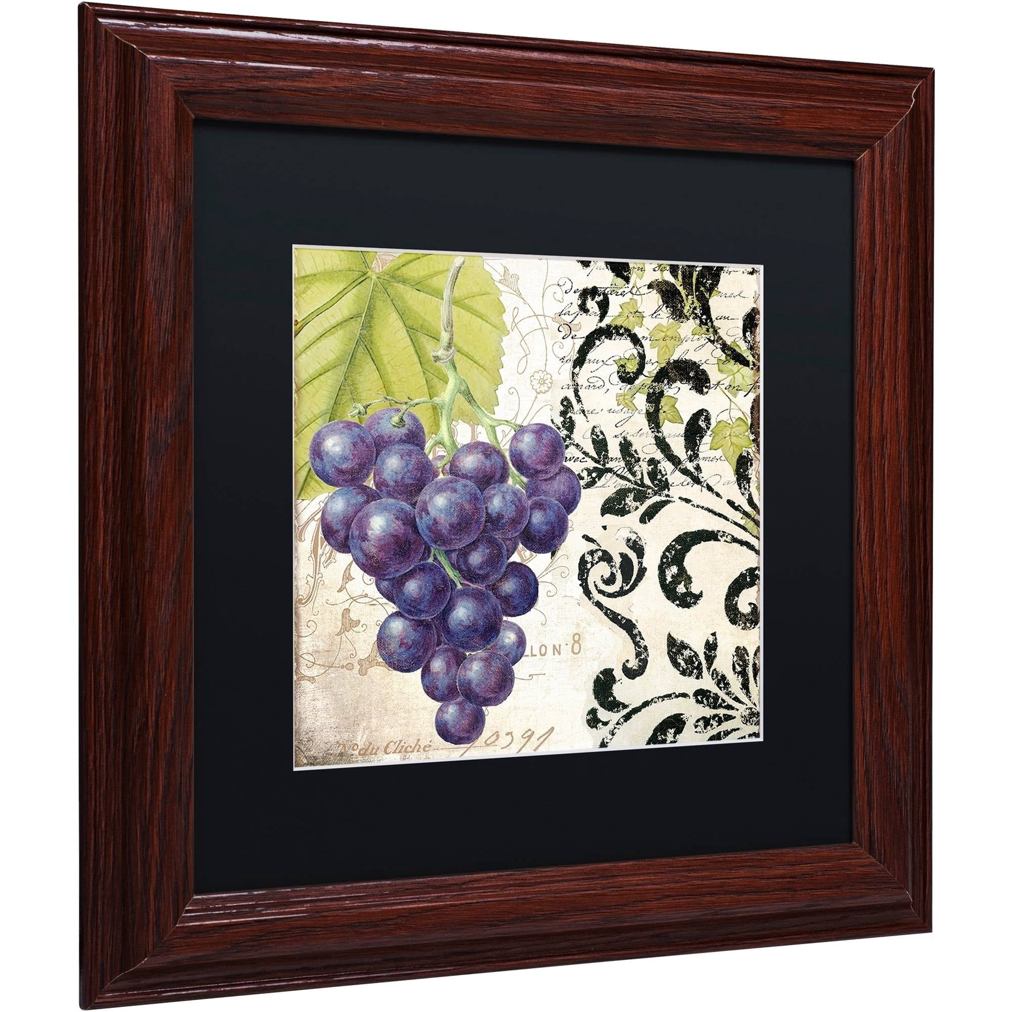 Trademark Fine Art "Les Fruits Jardin II" Canvas Art by Color Bakery Black Matte, Wood Frame