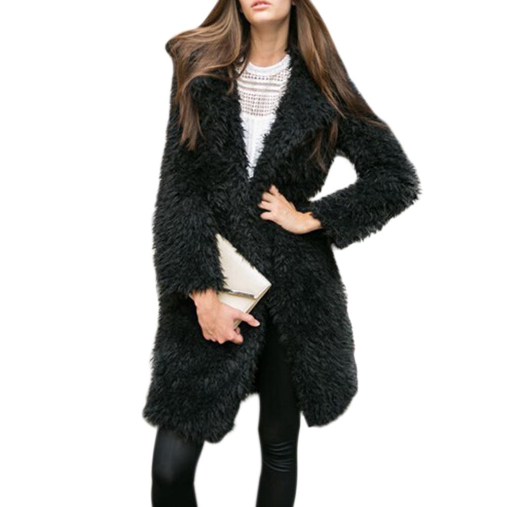 furry black cardigan
