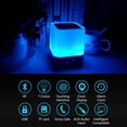 thumbnail image 3 of Mistaha Night Light Speaker Digital Alarm Clock Bedside Table Lamp with 7-color 3 Brightness Adjustment BT/ USB Flash Disk/ TF Support Multicolor Changing Table Lamp, 3 of 8