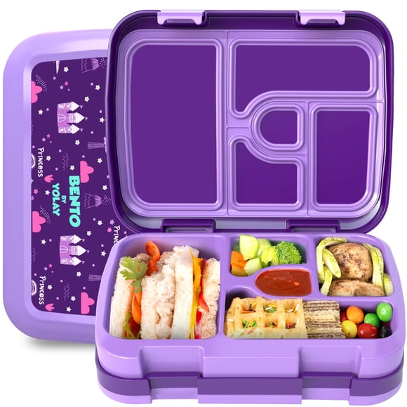 Fiambrera YOLAY Bento Box para niños, a prueba de fugas, 5 compartimentos