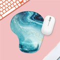 thumbnail image 1 of LEEYNEER Comfortable Cartoon Series Wrist Rest Mouse Pad Marbled Texture Hand Support Mouse Mat Oil Painting Non Slip Gaming Mousepad, 1 of 2