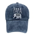 thumbnail image 2 of Waldeal Men's Papa Bear Embroidered Baseball Cap, Washed Denim Adjustable Dad Hat, 2 of 5
