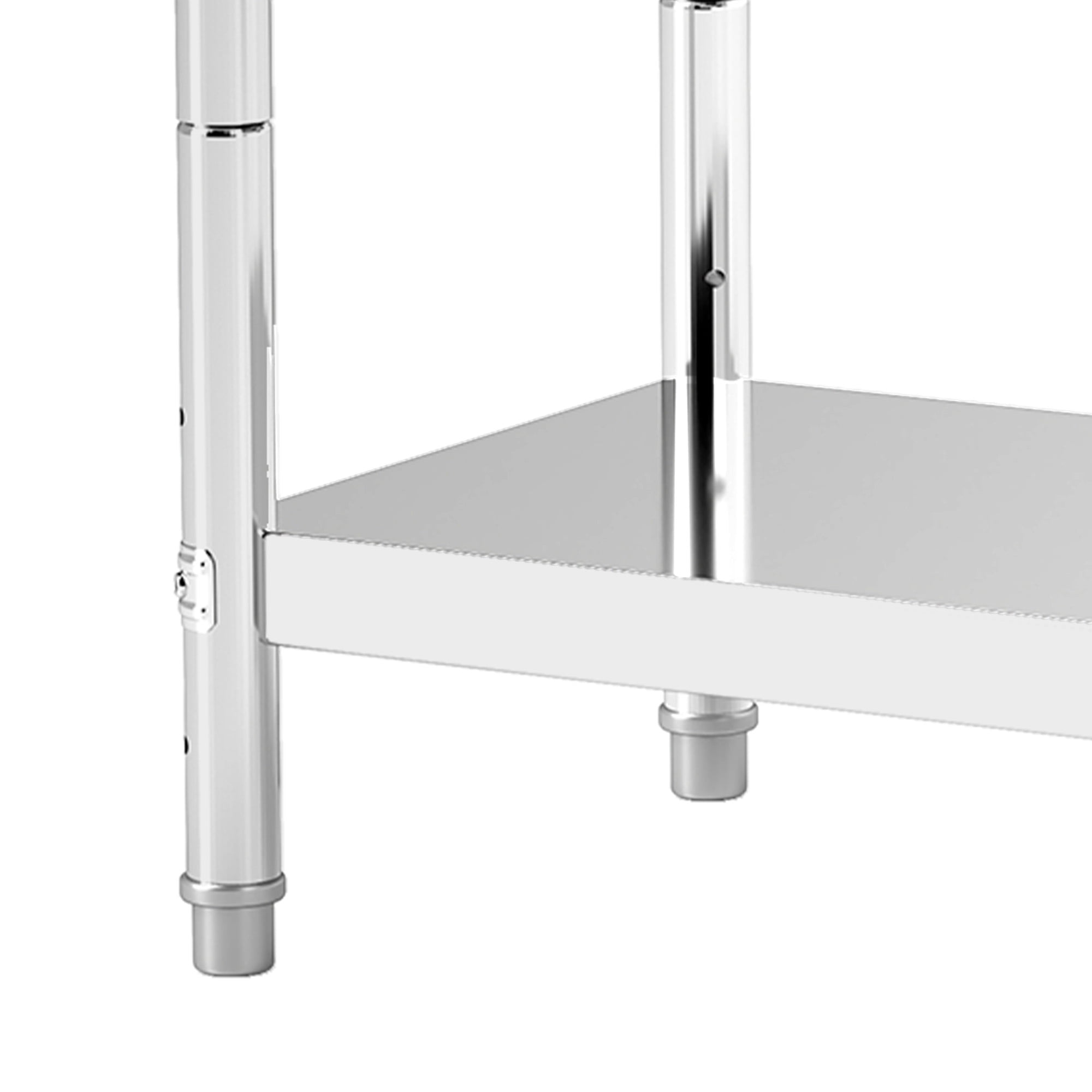 Uforic Stainless Steel Table with Paper Towel Holder and Drawer, 36" × 24" Work Table with Drawer, Metal Table Prep Table