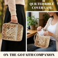 thumbnail image 5 of Pzuqiu Cross Flower Quilted Bible Cover for Women Large Bible Cover Case Water-Resistant Bibles Study Supplies with Tags&Bookmark Church Bag Tote Bags Christian Gifts for Girls, 5 of 7