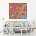 thumbnail image 2 of Yayeee Tapestry Wall Hanging for Bedroom 90" x 60" Living Room Home Wall Art Decor, Art City, 2 of 7