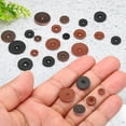 thumbnail image 3 of 6mm Leather Washers, 100pcs Leather Handle Washers Leather Spacer Cushion Washers 1.5 mm Thick Round, Brown, 3 of 5