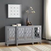 ACME Magdi Rectangular Console Table in Antique Gray
