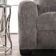 thumbnail image 5 of Furniture of America Pryna Contemporary Chenille Upholstered Loveseat in Gray, 5 of 8