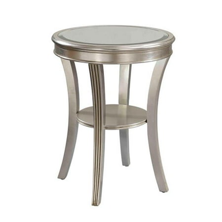 Accent Table H26 50 Kenney Silver Leaf Accent Table H26 50 Kenney Silver Leaf