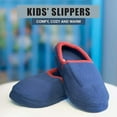 thumbnail image 3 of Norty Toddler Little and Big Boy's Kids Fleece Memory Foam Slip On Indoor Slippers Shoe, 3 of 21