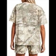 thumbnail image 3 of Conjuntos de 2 Piezas para Mujer, Conjunto de Verano Corto para Estar en Casa, Ropa Informal para Vacaciones en la Playa, Chándal de Colores Mezclados S, 3 of 7