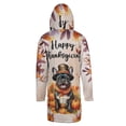 thumbnail image 2 of Happy Thanksgiving French Bulldog Welcome Thankful Fall Autumn Pumpkin All Over Print 3D Hooded Duffle Toggle Coat Dog Lover Gifts - 02021, 2 of 6