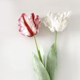 thumbnail image 4 of (Blanco 3D) Flor artificial hidratante 3D Loro Tulipán Ramo de flores de seda individual, 4 of 14