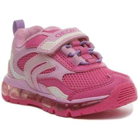 

Geox J Android G.D Kid s 2 Hook And Loop Strap Gel Sole Sneakers In Fuchsia Size 1