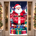 thumbnail image 6 of Decorative Design Merry Christmas Banner Santa Claus Gift Boxes Festive Decoration for Holiday Celebration Indoor Decoration Winter Party, 6 of 9