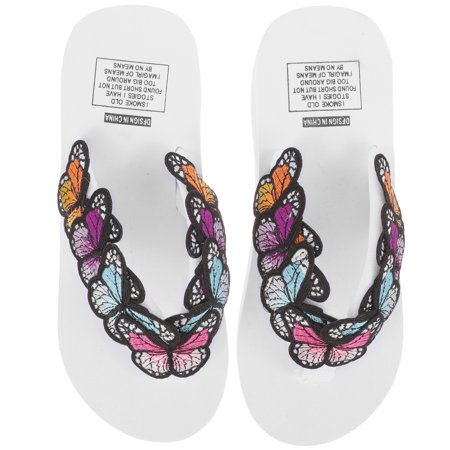 

Handmade Flower Women Wedge Sandals Slippers Beach for Womens House Summer Woman Miss Women s