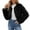 Black, variant on Sweaters for Women Hemlock Winter Coats Fashion Superficial Knowledge Long Sleeve Fleece Shaggy Lightweight Fall Cropped Jacket Outerwear Sweater