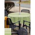 thumbnail image 5 of Outdoor Tablecloth with Umbrella Hole for Patio/Picnic/Party/Camping, Sage Green Wooden Grain Waterproof Table Cloth Square Cover Washable, Farmhouse Vintage Ombre Geometric (60"x 60"), 5 of 8