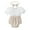 b-White, variant on Baby Outfits Girl Cute Letter Embroider Ruffle Sleeveless Romper Bodysuit Baby Girl Bodysuit for Baby 0-3 Months