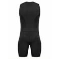 thumbnail image 2 of Qualidyne Traje de Triatlón sin Mangas para Hombre, Traje de una Pieza Acolchado para Nadar, Andar en Bicicleta y Correr con 2 Bolsillos de Malla, 2 of 7