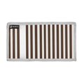 thumbnail image 2 of JIALIOU Nylon Trifold Card Wallet with ID Window Zipper Pocket for Men Women Teen Dark Brown and White Striped, 2 of 7