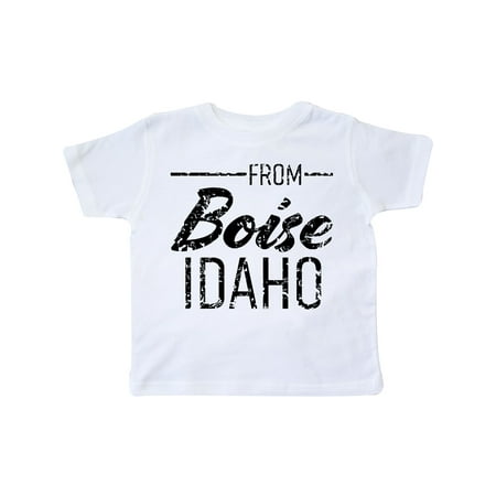 

Inktastic From Boise Idaho in Black Distressed Text Gift Toddler Boy or Toddler Girl T-Shirt