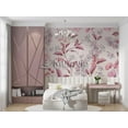 thumbnail image 5 of Pink Boho Flowers Wallpaper , Fall Leaves Pastel Colors Wallpaper, 5 of 5
