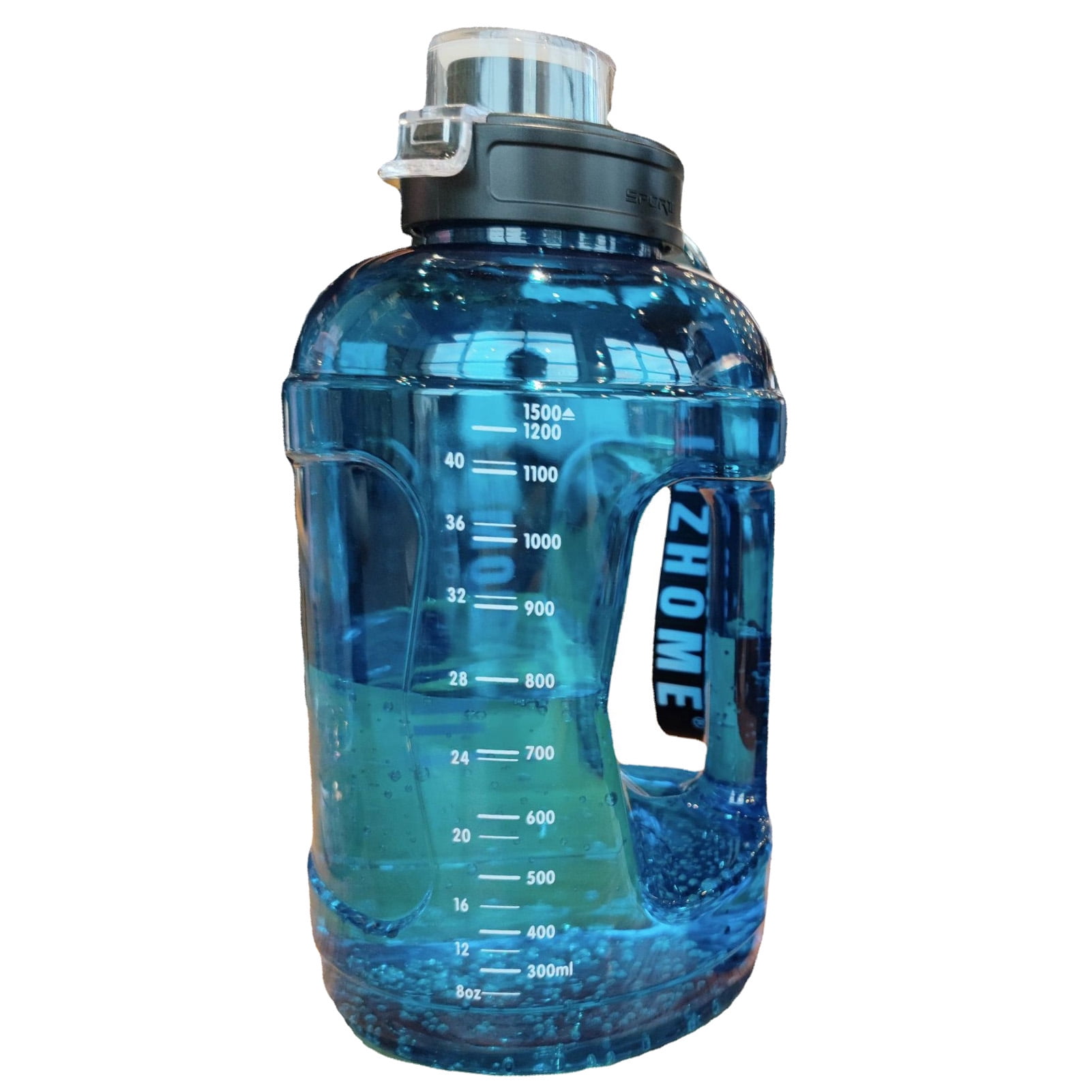 Yesbay 600ml Water Bottle Good Seal Leakproof Transparent with Strap Water Storage Food Grade Can Store Pills Water Drinking Bottle Water Drinking