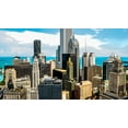 thumbnail image 2 of Bolokofsky, Ronald 24x15 Gold Ornate Wood Framed with Double Matting Museum Art Print Titled - ChiTown, 2 of 4