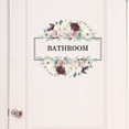 thumbnail image 1 of Adhesivos de pared para baño con flores de peonía pintadas a mano, 1 of 4