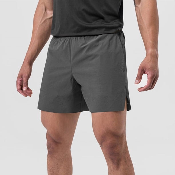 pstuiky Abreviatura para hombres, Pantalones cortos casuales, cómodos, con bolsillos sólidos, con cordón y vendaje para hombre Pantalones cortos de baloncesto