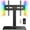Upgrade with LED Lights, variant on Universal Swivel TV Stand Base for 32–70 inch TVs, Height Adjustable Table Top TV Stand Mount with Tilt, Tempered Glass Base, Holds up to 88 lbs, Max