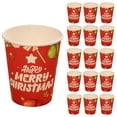 thumbnail image 4 of Lwlmwt 16 Pack Christmas Cups - 9 oz Disposable Paper Coffee/Tea Cups, Snowflake Christmas Trees Pattern, Can Be Used for Hot and Cold Drinks, Suitable for Parties and Events, 4 of 8