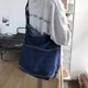 thumbnail image 3 of Bolso de hombro de mezclilla Bolso de mano para mujer Bolso de lona informal Bolso de mensajero vintage Cartera de gran capacidad Azul marino, 3 of 5