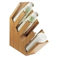 thumbnail image 1 of Cal Mil 2048-4-60 4 Section Bamboo Slanted Cup Lid - Beige, 1 of 1