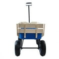 thumbnail image 4 of Outdoor Wagon All Terrain Pulling w/Wood Railing Air Tires Children Kid Garden, 4 of 5